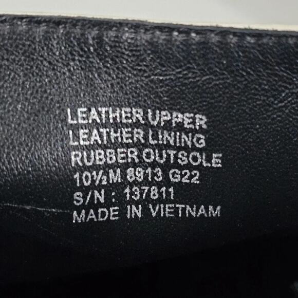 Tory Burch Benton Boot Womens 10.5 Ivory Black Leather Lug Sole Platform Chelsea - Picture 15 of 16